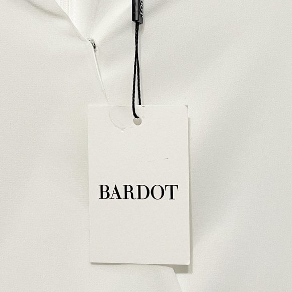 Bardot Size 4 Mala Long Sleeve Tiered Mini Dress in Orchid White NWT - Picture 5 of 6